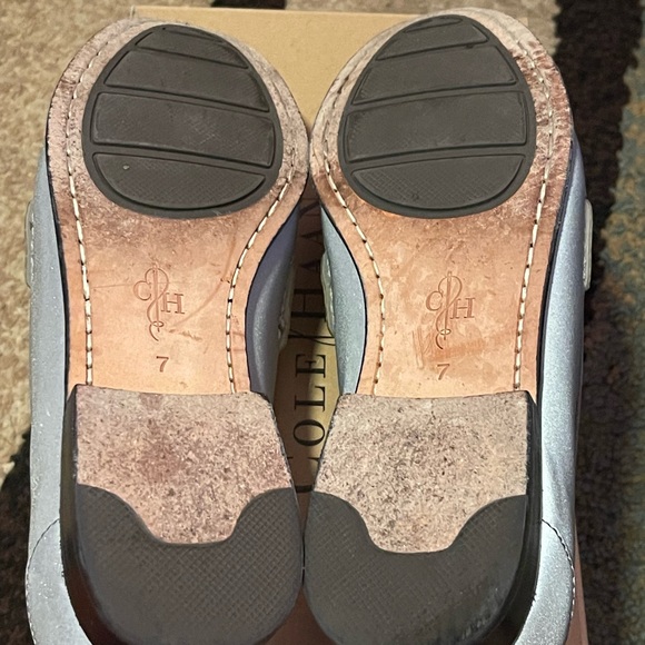 Reflective COLE HAAN Loafers White/Silver Monroe Penny Argento Reflect - Picture 7 of 8